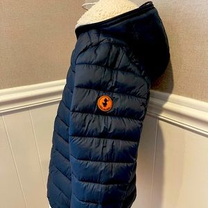 Save the duck puffer with hood. Girls